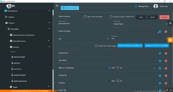 screenshot of Dew Studio